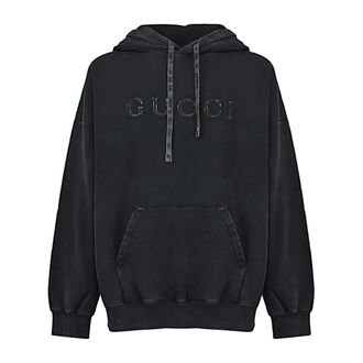Gucci Hoodies, male, Black, Size: M Felpa
