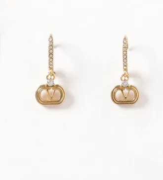 Valentino Garavani Orecchini Ovalette Valentino Garavani in ottone