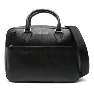 Orciani Laptop Bags & Cases, male, Black, Size: ONE SIZE Leather Laptop Bag