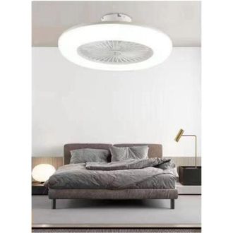 Trade Shop Trade Shop Traesio - Trade Shop - Plafoniera Moderna Led a Soffitto Ventilatore Luce Dimmerabile 3000k-6500k 60004