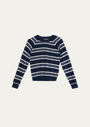 SPRWMN Striped Raglan Cashmere Sweater