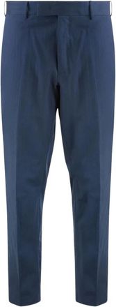 PT01 Klassieke Pasvorm Kostuumbroek - Heren - Nette broeken - Blauw - M - Broeken