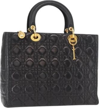 Dior Pre-owned Handbags, female, Black, Size: ONE SIZE Pre-owned Vintage Tote Bag