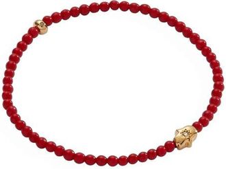 Alex and Ani Hamsa Coral Mini Stretch Bracelet at Nordstrom