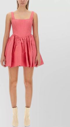 Staud cotton blend mini dress