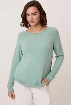 Celtic & Co. Roll Edge Crew Neck Jumper in Skylight at Nordstrom, Size X-Small/small