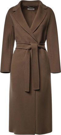 Max Mara Single-Breasted Coats - Dames - Mantel - Bruin - XS - Jassen
