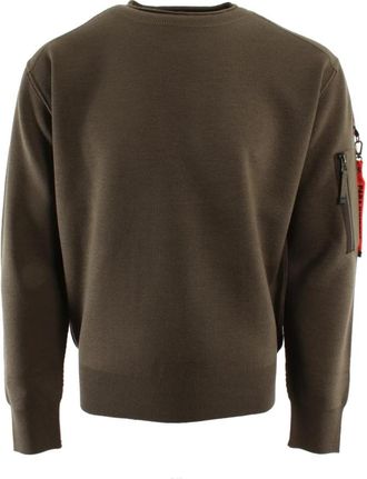 Parajumpers Braw Crewneck Sweater - Heren - Ronde hals truien - Grijs - M - Wol - Truien & Vesten