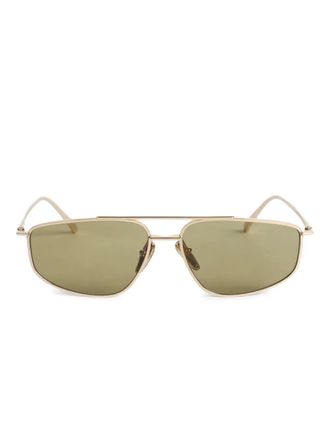 Prada rectangle-frame sunglasses - Gold