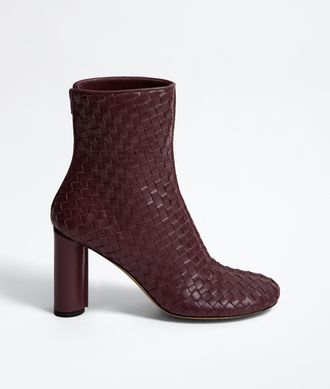 Bottega Veneta Cherry Ankle Boot - Bordeaux - Women - 10
