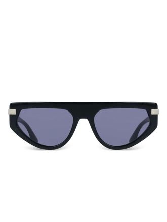 Victoria Beckham geometric-frame sunglasses - women - Acetate - One Size - Black