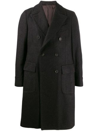 Dell'Oglio Cappotto doppiopetto midi - Grigio