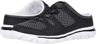 Propét TravelActiv Slide Womens Slip on Shoes Black : 6.5 XX (4E), Textile