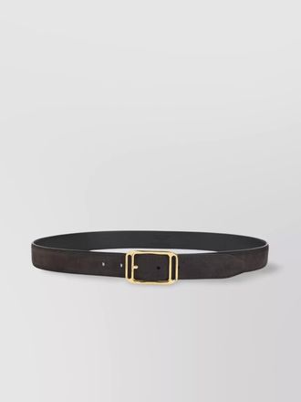 Tom Ford adjustable length gold-tone buckle suede finish