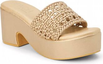 Matisse Footwear Womens Cove Platform Sandal In Gold
