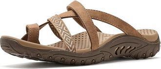 Skechers Reggae - Timeless Summer Womens Sandals Chestnut : 9.5 B - Medium, Faux Leather