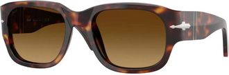 Persol 0Po 3380S Zonnebril - Heren - Zonnebrillen - Bruin - 52 MM - Accessoires