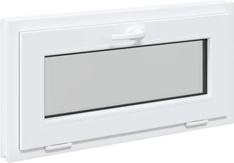 vidaXL Color Interno De Ventana De S&oacute;tano Blanco Risor 80 X 40 Cm Vidaxl