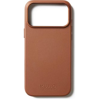 Mujjo Full Leather Case for iPhone 17 Pro Max in Tan at Nordstrom