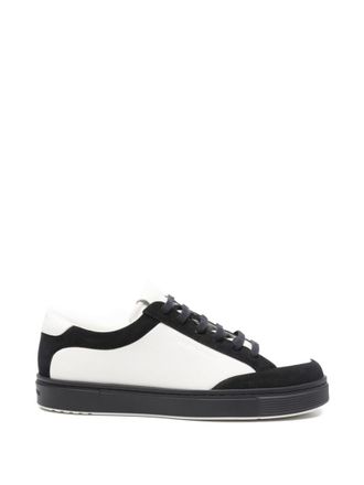 Emporio Armani Navy Blue Leather Sneakers