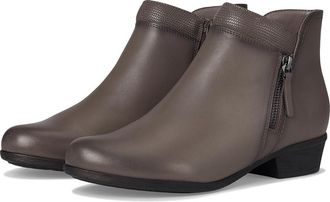 Rockport Carly Bootie Womens Boots Grey Leather : 6.5 W (C)
