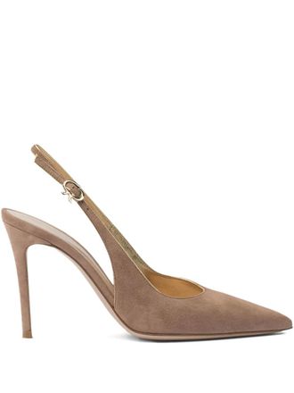 Gianvito Rossi Pumps Yves con cinturino posteriore 100mm - Rosa