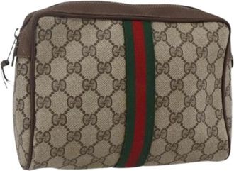 Gucci Pre-owned Plastic Clutch - Dames - Vintage Clutch - Beige - ONE Size - Vintage
