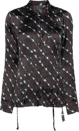 JNBY Camicia a fantasia - Marrone