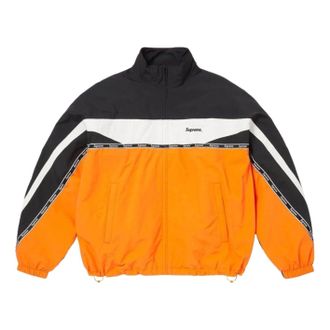 SUPREME SS26 Logo Taping Track Jacket Orange SUP-SS26-263-ORG