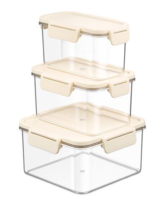 Sorbus 3-Pack Small Stackable Food Storage Containers