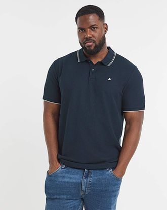 Jack & Jones Jack & Jones Austin Waffle Polo - Navy