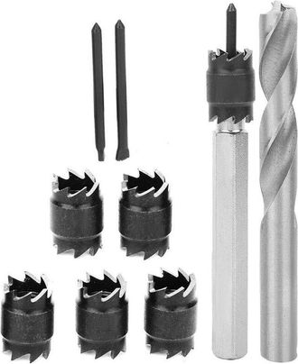 OEM [mai Usato]set Di Punte Per Saldatura A Punti, Set Di Punte Per Saldatura A Punti Da 9 Pezzi Da 3/8 Di Pollice, Utensile Per La Perforazione Di Saldat