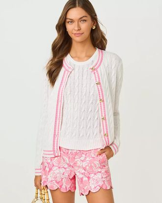 Lilly Pulitzer Brockton Crew Neck Cardigan