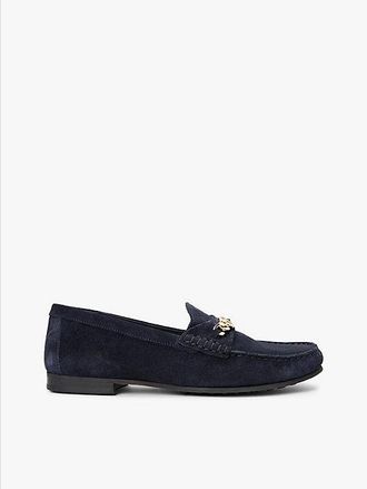 Tommy Hilfiger Suede Chain Penny Loafers