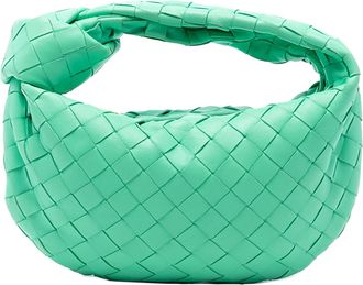 Bottega Veneta Pre-owned Womens Mini Nappa Intrecciato Jodie - Turquoise Leather - One Size