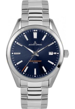 Jacques Lemans 1-1859G Mens Derby Watch - Silver - One Size