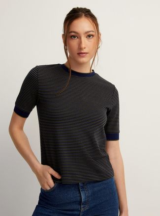 Icone Womens Mini-circle stripes T-shirt