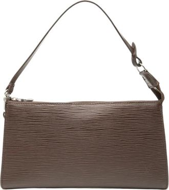 Louis Vuitton Borsa a spalla Pochette Accessoires in pelle &Eacute;pi 2002 - Marrone