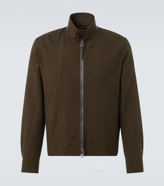 Tom Ford Wool, cashmere, and silk blouson jacket
