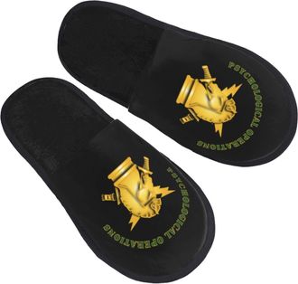 Generic Cotton Slippers Sof Psyops Branch Fluffy Slippers Anti-Skid Sliders For Trip Outdoor Big Kid L