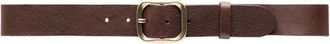 Depeche Eenvoudige Donkerbruine Leren Riem - Dames - Riemen - Bruin - 85 CM - Leer - Accessoires