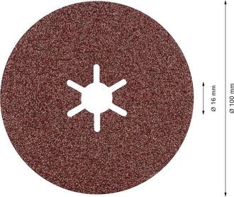 Bosch 2608621790 - Disco De Fibra Prisma Ceramic R781 Metal: 100mm: Gr80: 25 Uds