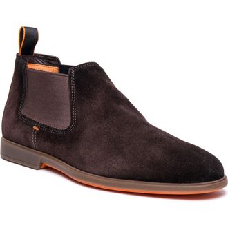 Santoni Regal Chelsea Boot in Dark Brown at Nordstrom Rack, Size 10.5