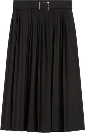 Max Mara Midi Skirts, female, Black, Size: S Panteon Skirt