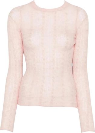 Haikure Sey Sweater - Dames - Ronde hals truien - Roze - L - Wol - Truien & Vesten