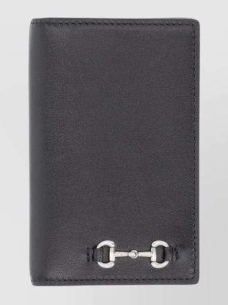 Gucci slim bi-fold card holder with metallic hardware