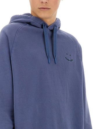 Paul Smith Organic Cotton Hoodie - Blue