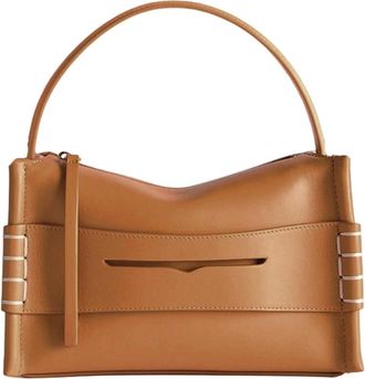 J.W.Anderson Calfskin Leather Structured Bag with Adjustable Shoulder Strap