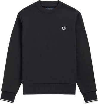 Fred Perry Crew Neck Sweatshirt - Heren - Sweatshirts - Blauw - XL - Katoen - Hoodies & sweatvesten
