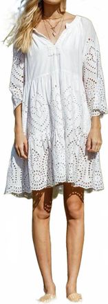 Rubyyaya Cleopatra Mini Dress In White